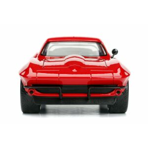 Бързи и яростни 1966 Chevy Corvette Излят модел на кола в мащаб 1 до 24