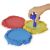 Spin Master Kinetic Sand Sandisfactory Set, czerwony, żółty i niebieski kinetyczny piasek z niebieską i przezroczystą formą z tworzywa sztucznego