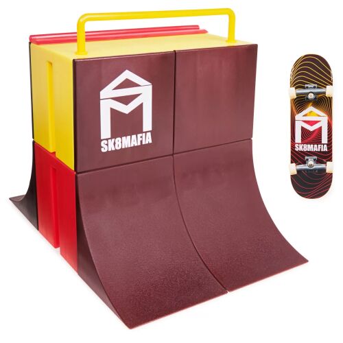 Tech Deck Sk8Mafia Vert Wall 2.0 fingerboard rámpa szett gördeszkával