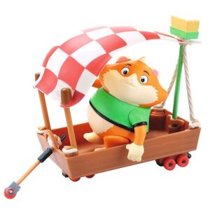 Комплект фигурки за кюфтета с 44 котки с лодка