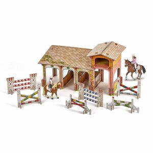 Papo Pony Club figurakészlet istállóval, kerítésekkel és figurákkal - Figura