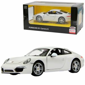 Porsche 911 Biały Metalowy Samochód Skala 1 do 24 125763294