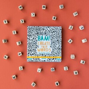 Londji Bam! Stwórz swoje słowa drewniane stempelki alfabetu z 28 stemplami - Gra