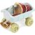 Carucior Cu Maner Si Set Galetica - Recycelter Plastik Sandspielzeugwagen mit Eimer, Schaufel, Rechen und Sieb