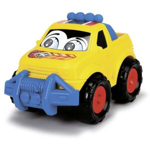 Жълта играчка кола с големи очи, ABC Vehicul Jepp Galben 27Cm - Simba Toys Игра кола