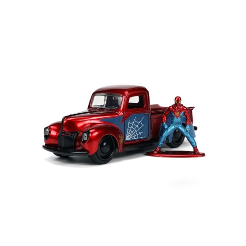 Jada Toys Marvel 1:32 méretarányú fém Ford Pick Up teherautó Spider-Man figurával