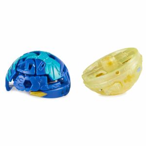 Bakugan Bruiser Special Attack, blaue und gelbe Bakugan-Kugel, geschlossene Form - Spin Master Figuren
