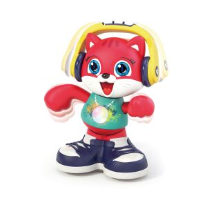 Pisicuta Dansatoare interaktív macska játék fejhallgatóval, táncoló és mozgó játék - Hola