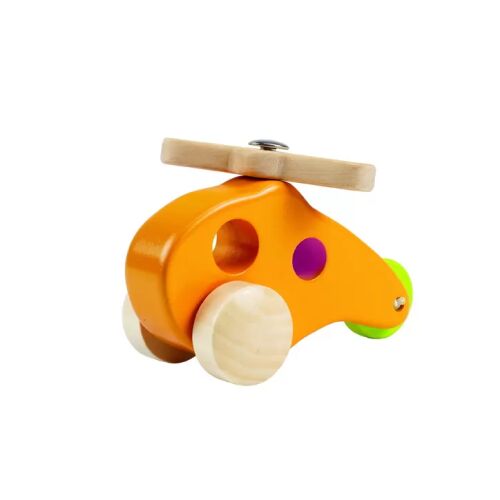 Hape Elicopter Mic din Lemn fa helikopter játék, narancssárga