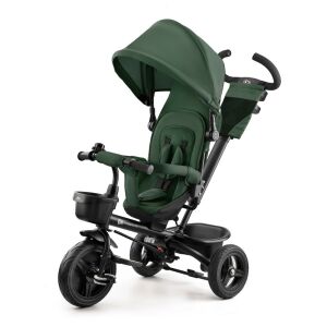 Kinderkraft Aveo Mystic Green Tricycle with canopy, front angled view - Tricycle