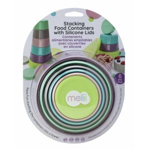 Set mit 6 Babynahrungsbehältern, Melii, Turmmodell 125772414 - Lebensmittel- und Getränkebehälter für Kinder