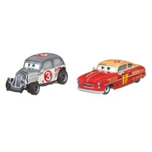 Zestaw metalowych samochodzików Cars 3 Caleb Worley i Jet Robinson - Mattel