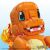 A Mega Construx Pokemon Jumbo Charmander építőjáték fejének közeli képe