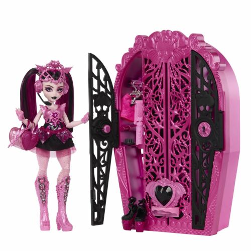 Monster High Skulltimate Secrets Draculaura Puppe mit Kleiderschrank und Zubehör