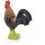 Papo Gallic Rooster Figurine, Seitenansicht der Hahn Spielfigur