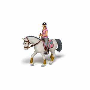 Jeździec dziewczyna różowa