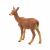 Papo Figurina Caprioara, valósághű szarvas figurina, barna, álló, oldalnézet