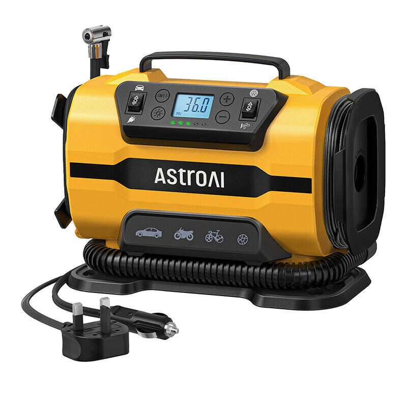 AstroAI ATJ-8366 150 PSI 12V DC/110V AC hordozható kerékkompressz...