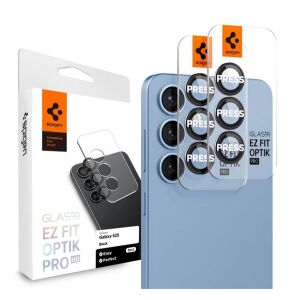 Spigen Optik Pro HD kameravédő üveg Samsung Galaxy S25 Plus telefonhoz, fekete, 2 darabos - Spigen