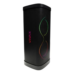VIVAX BS-1300 Bluetooth karaoke hangszóró, fekete, dőlt nézet - Audio