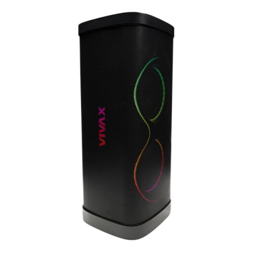 VIVAX BS-1300 Bluetooth karaoke hangszóró, fekete, dőlt nézet
