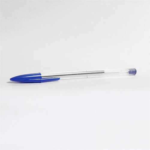 Einwegkugelschreiber mit Kappe bluering® , Schreibfarbe blau 1St.