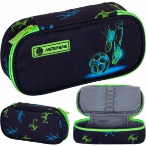 Kolaż piórnika Astrabag Football Motion, różne ujęcia - Uchwyt na długopis