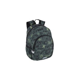 Coolpack Toby predškolský batoh Tiger, zelený batoh s tigrím vzorom a graffiti dizajnom pre chlapcov - Batohy, tašky pre škôlkarov