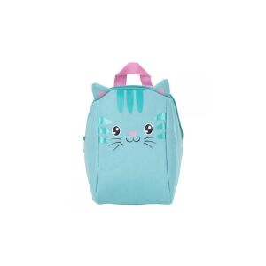 Blauer Katzen-Mini-Rucksack für Kinder, süß und stylisch, perfekt für Kindergarten oder Vorschule - Derform