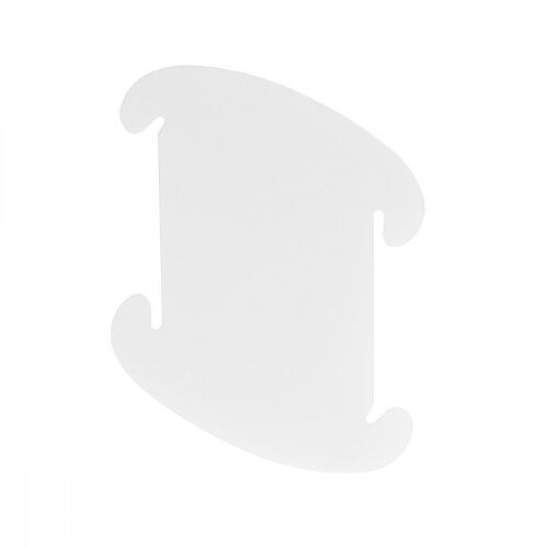 Kwmobile IQ Jigsaw 10,6 hüvelyk/27 cm fehér puzzle lámpabúra, egy darab