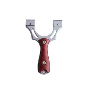 Proca laserowa Sling Queen metalowa 11,5 cm z kulką rękojeść drewniana brązowa 126853399 - Polowanie
