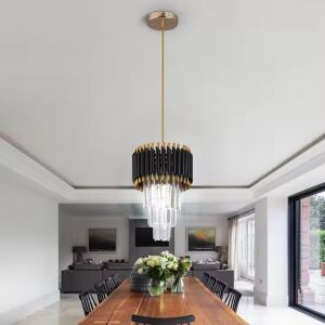 Greelustr Calendabru HBL-D23, Calendabru aluminiu+cristal capiz, 3 randuri, pentru bucatarie, hol, dormitor 125881351 - Lămpi fluorescente