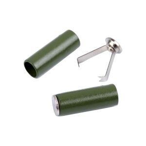 2 fémfejből álló készlet biztosítékokkal Chrysalis zsinórhoz, 5 mm, Khaki 125881495 - Gomb