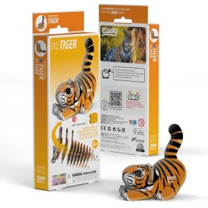 EUGY 3D Tiger Puzzle Kit - Umweltfreundliches Kartonmodell - Eugy