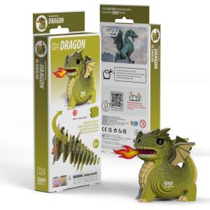 EUGY 3D Drachen Puzzle Bausatz mit Verpackung - Eugy