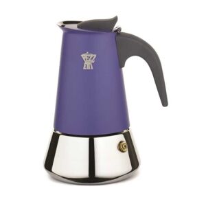 Ghidini Cafetiera Moka Indigo Blue, 4 cești - Aparat de cafea cu gura de scurgere