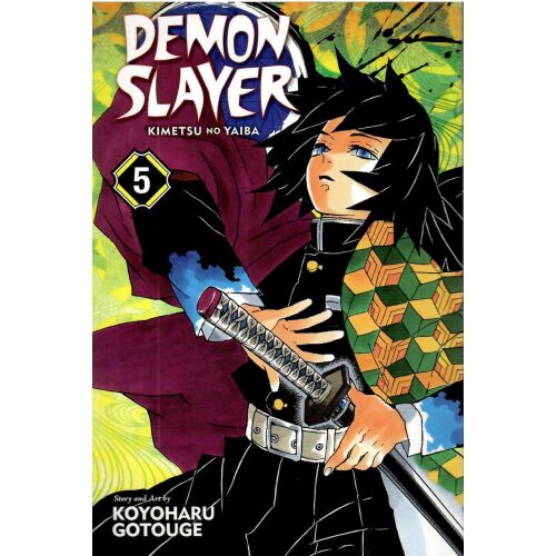 Demon Slayer: Kimetsu no Yaiba, Vol. 5 manga borító - Idegennyelvű könyv
