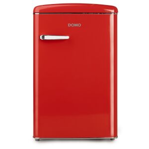 Mini frigider Retro, DOMO, 120 litri, rosu