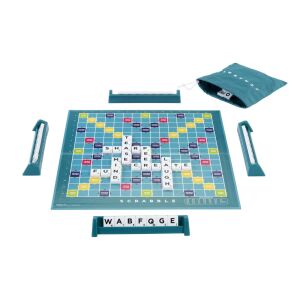 Scrabble játéktábla, betűk, játékelemek, szójáték, családi játékéjszakák, 2 játék 1-ben, klasszikus Scrabble és Scrabble Together - Mattel