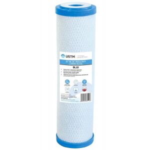 Cartuș filtru de apă cu bloc de cărbune activ USTM BL-10 de 10 inch - Sisteme filtrare apa&Pompe Recirculare