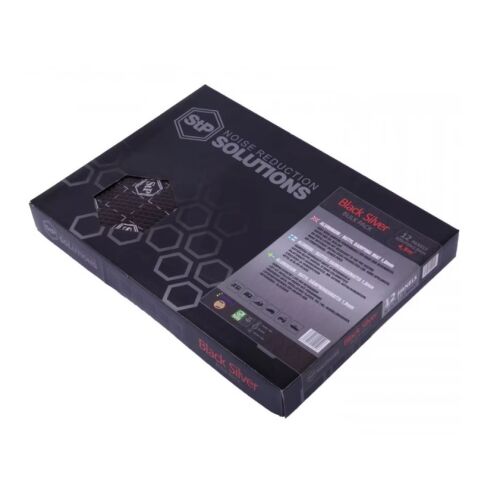 Autó hangszigetelő prémium STP fekete-ezüst, 1,8 mm, 4,5 m2, ömlesztett kiszerelés