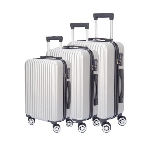 Dollcini, Világjáró Bőrönd 3db set, 28"24"20", 528292_D_3db, szürke