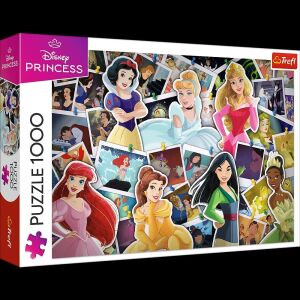 Disney Prinzessinnen 1000-teiliges Puzzle von Trefl, mit einer Collage von Disney Prinzessinnen - Puzzle & Rätsel