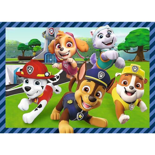 Paw Patrol 4 az 1-ben kirakós, Trefl, 4 éves kortól, 4 kirakós egy dobozban, 54, 48, 35, 70 darabos