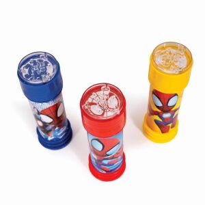 Set de suflători de bule Spidey și prietenii săi uimitori, 3 bucăți, albastru, roșu, galben - Bule de sapun