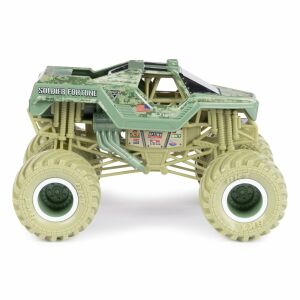 Monster Jam Soldier Fortune 1:24 mierka model monster truck, bočný pohľad - Spin Master