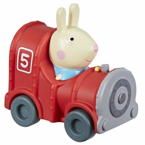 Peppa Pig Little Buggy Rebecca Nyuszi játékautó, piros játékautó kerekekkel, Peppa Pig karakteres játék