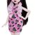 Monster High Draculaura baba rózsaszín, szíves és denevérmintás ruhában