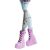Monster High Frankie Stein Puppe, Nahaufnahme der rosa Stiefel