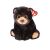 TY Beanie Babies Plus fekete medve plüssjáték TY címkével, 24 cm